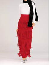 Load image into Gallery viewer, Women&#39;S Fashion Party Casual Irregular Fringed Skirt