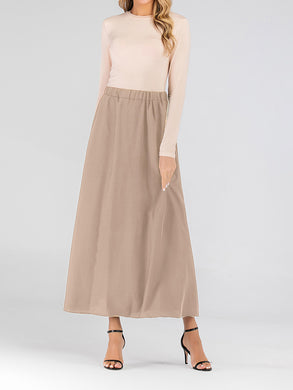 Women'S Casual High-Waisted Slim Fit Skirt