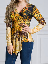 Load image into Gallery viewer, Women&#39;S V-Neck Sexy Long Sleeve Irregular Slim Top