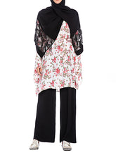 Load image into Gallery viewer, Women'S Fashion Lace-Up Long-Sleeved Printed Top