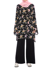 Load image into Gallery viewer, Women'S Fashion Lace-Up Long-Sleeved Printed Top
