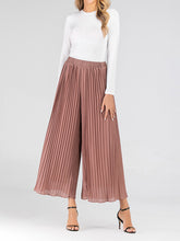 Load image into Gallery viewer, Fashion Pleated Casual Chiffon Wide Leg Pants