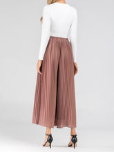 Load image into Gallery viewer, Fashion Pleated Casual Chiffon Wide Leg Pants