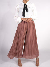 Load image into Gallery viewer, Women&#39;S Fashion Pleated Chiffon Casual Wide-Leg Pants