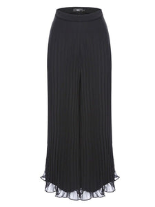 Women'S Fashion Pleated Chiffon Casual Wide-Leg Pants