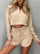 Load image into Gallery viewer, Fashion Loose Long-Sleeved Shorts Loose Two-Piece Suit