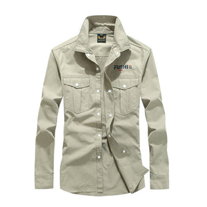 Men'S Casual Outdoor Tooling Plus Size Lapel Autumn Jacket