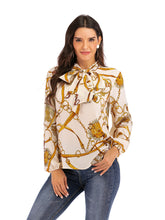 Load image into Gallery viewer, Casual Fashion Women'S Long-Sleeved Chain Print Shirt