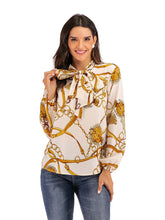 Load image into Gallery viewer, Casual Fashion Women'S Long-Sleeved Chain Print Shirt