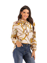 Load image into Gallery viewer, Casual Fashion Women'S Long-Sleeved Chain Print Shirt