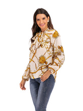 Load image into Gallery viewer, Casual Fashion Women'S Long-Sleeved Chain Print Shirt