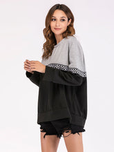 Load image into Gallery viewer, Autumn And Winter Fashion Color Matching Ladies Loose Top