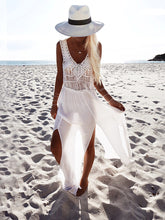 Load image into Gallery viewer, Women Chiffon Hollow Beach Dress Cover-Up