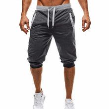 Load image into Gallery viewer, Men&#39;S Contrast Color Design Casual Cropped Sweatpants