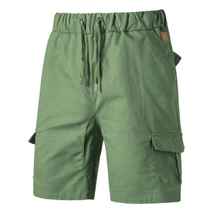 Men'S Cotton Casual Workwear Multi-Pocket Shorts