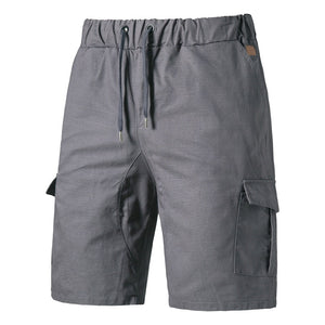 Men'S Cotton Casual Workwear Multi-Pocket Shorts