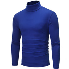 Load image into Gallery viewer, Men&#39;S Solid Color Casual High Collar Long Sleeve T-Shirt