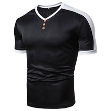 Load image into Gallery viewer, Men&#39;S Fashion V-Neck Stitching Short Sleeve T-Shirt