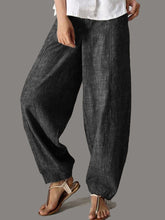 Load image into Gallery viewer, Cotton And Linen Casual Women&#39;S Trousers