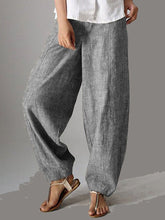 Load image into Gallery viewer, Cotton And Linen Casual Women&#39;S Trousers