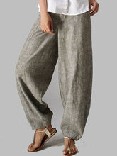 Load image into Gallery viewer, Cotton And Linen Casual Women&#39;S Trousers