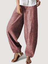 Load image into Gallery viewer, Cotton And Linen Casual Women&#39;S Trousers