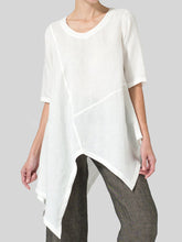Load image into Gallery viewer, Simple Design Irregular Hem Women'S Top