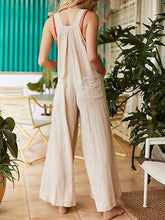 Load image into Gallery viewer, Women Plain Jumpsuit Loose Buttons Overalls