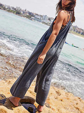 Load image into Gallery viewer, Women Plain Jumpsuit Loose Buttons Overalls