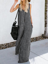 Load image into Gallery viewer, Women Elegant Striped Print Jumpsuit