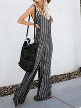 Load image into Gallery viewer, Women Elegant Striped Print Jumpsuit
