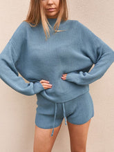 Load image into Gallery viewer, Pure Color Knitted Long-Sleeved Round Neck Casual Two-Piece Suit