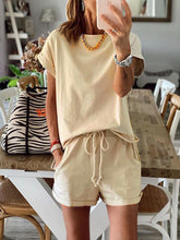 Load image into Gallery viewer, Fashion Casual Short Sleeve Loose Two-piece Suit