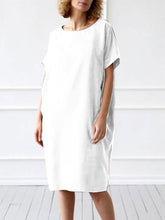 Load image into Gallery viewer, Casual Loose Women&#39;S Short Sleeve Dress