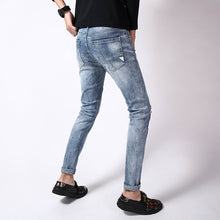 Load image into Gallery viewer, Men&#39;S Casual Stretch Ripped Jeans