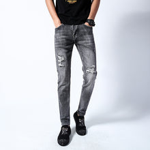 Load image into Gallery viewer, Men&#39;S Casual Stretch Ripped Jeans