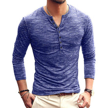 Load image into Gallery viewer, Casual Fashion Men&#39;S V-Neck Long-Sleeved T-Shirt