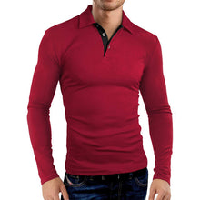 Load image into Gallery viewer, Men&#39;S Business Golf Lapel Long Sleeve Polo Shirt