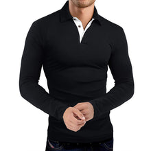 Load image into Gallery viewer, Men&#39;S Business Golf Lapel Long Sleeve Polo Shirt