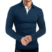 Load image into Gallery viewer, Men&#39;S Business Golf Lapel Long Sleeve Polo Shirt