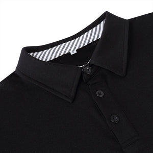 Lapel Men'S Long-Sleeved Polo Shirt