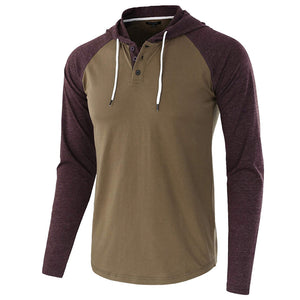 Autumn And Winter Men'S Long-Sleeved T-Shirt Hoodie