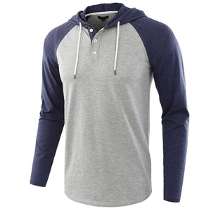 Autumn And Winter Men'S Long-Sleeved T-Shirt Hoodie