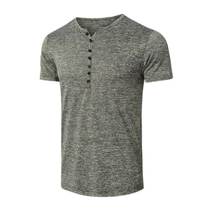 Men'S Fashion Casual Short Sleeve Polo Collar T-Shirt