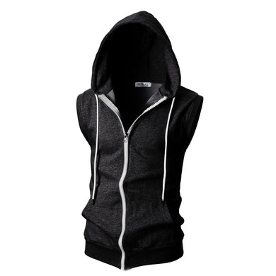 Fashion Hooded Sports Sleeveless Sweatshirt