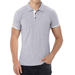 Men'S Business Golf Short Sleeve Lapel Polo Shirt