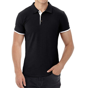 Men'S Business Golf Short Sleeve Lapel Polo Shirt