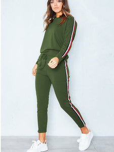 Casual Fashion Round Neck Sports Women'S Two-Piece Suit