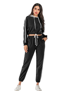 Fashion Casual Hooded Trendy Loose Sports Suit