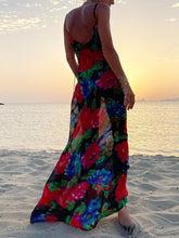 Load image into Gallery viewer, Women Beach Floral Sling Backless Maxi Dress